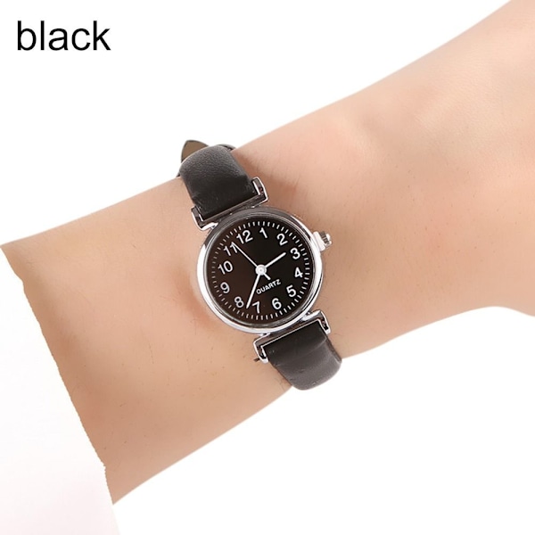 Damklockor Läderarmband SVART svart