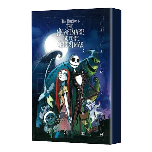 Julklappshitt 2023 Halloween Adventskalender med 24 Smycken Nedräkning Blind Box Leksaker-sfsssc Halloween 24 3D Dolls Model C