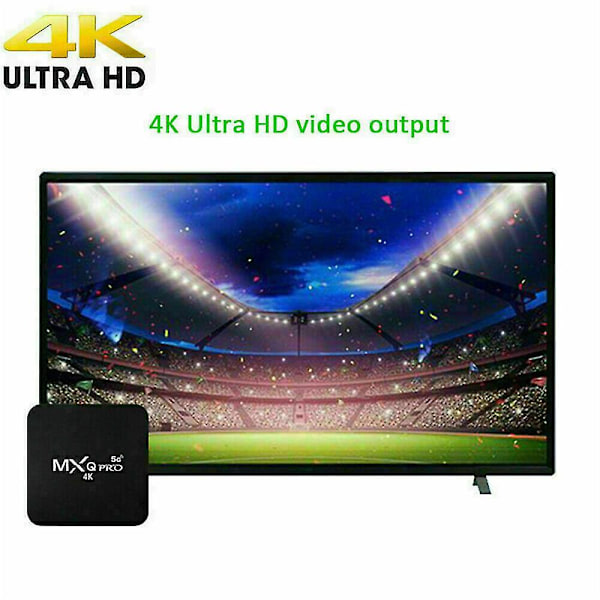 Uk 2023 Ny X98q TV-box Android 11.0 4K UHD Wifi 16GB/8GB 5G Set Top Player HDMI5 Fjärrkontroll