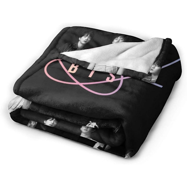 Bts-peitto Kpop Army Lämmin Halaukset Super Pehmeä Flanelli Heittopeitto Sopii Sovalle, Sohvalle, Toimistoon Kevyt Plussi Aikuisten Ja Lasten Käyttöön -bts4- 80x60in 200x150cm