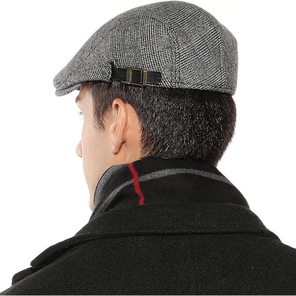 Spetsig Basker Herr Basker Herr Vinter Varm Hatt Newsboy Flat