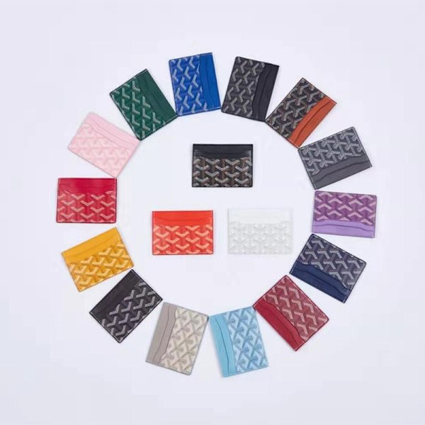 Gao Yade Visitkortshållare Unisex Horisontell Hundtand Multifunktionell Liten Kortfodral Skyddande Klämma Myntbörs Mini