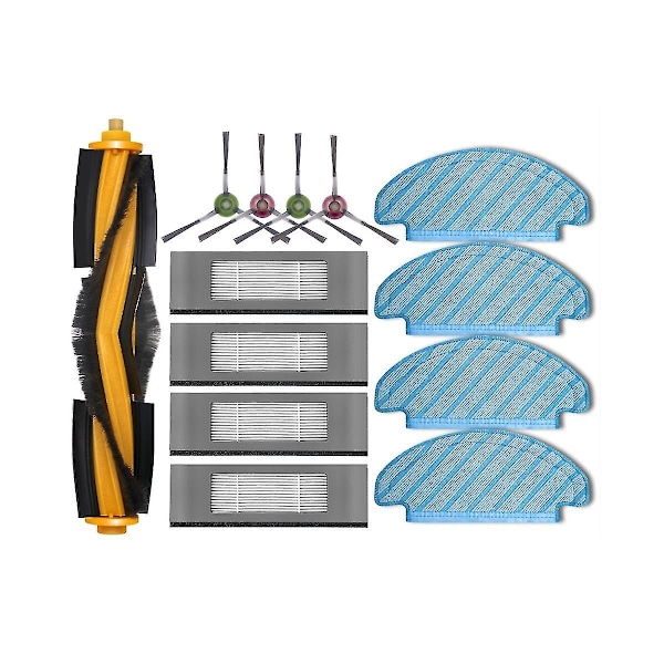 Reservedele til Ecovacs Deebot N8 / N8+ / N8 Pro+ / N8 Pro+ Plus - Hovedbørste, Sidebørste, Hepa-filter, Mopperklud