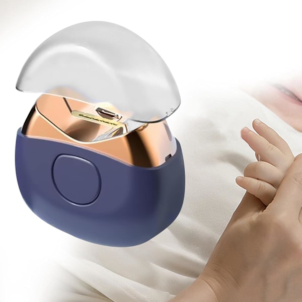 Elektrisk Nagelklippare Nageltrimmer och Fil 2 Hastigheter Justerbar Mini Portabel Nagel Slipmaskin Nagelsax för Kvinnor Män Äldre Barn, Blå