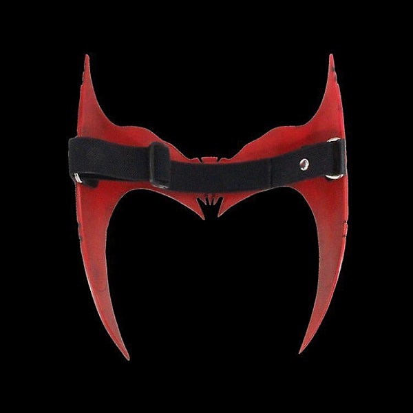 Superhjälte Scarlet Witch Cosplay Huvudbonad Wanda Kostym Mask Röd Konstläder Accessoarer Superhjälte Huvudbonad Kvinnor Cos
