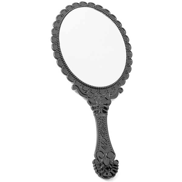 Håndspejl Vintage Håndholdt Spejl med Håndtag Toiletbord Makeup Spejl Rejsespejle (Oval)