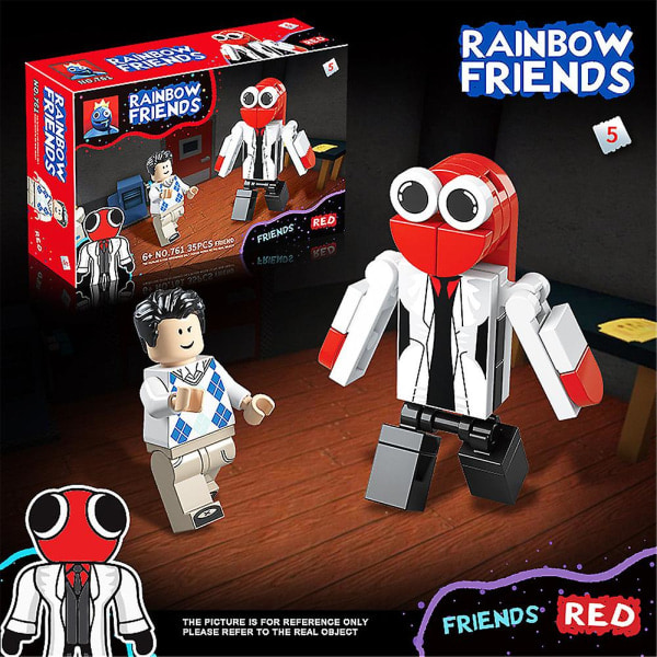 Roblox Rainbow Friends Dører Horror Spill Byggesteiner Figur Samlemodell Klosser Leker Til Barn Bursdagsgave