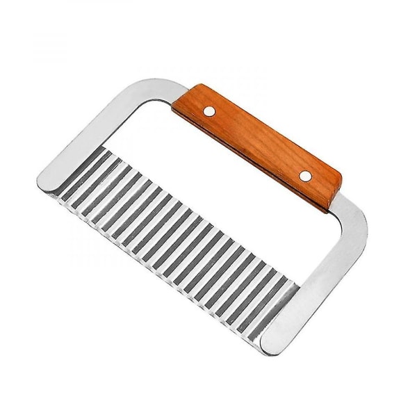 Potato Fry Fries Hand Chipper Tool Chip Vegetable Crinkle Wavy Cutter Blade Tool