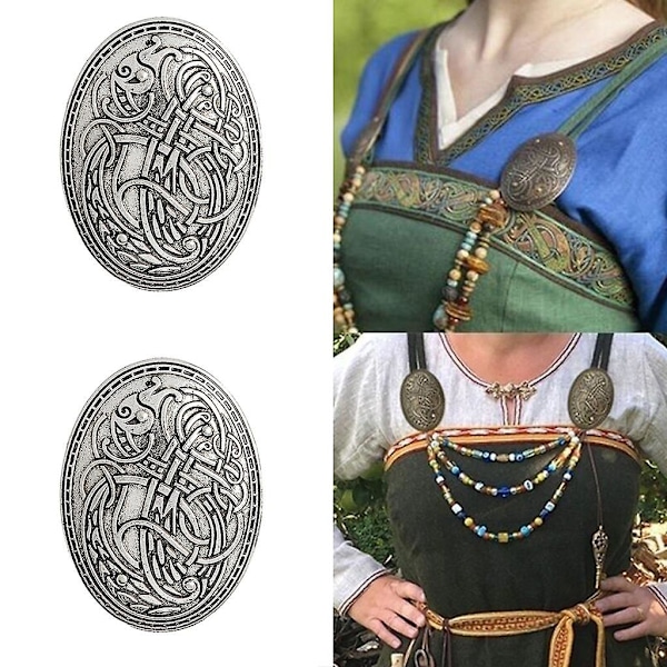 2-pack Viking vargbrosch för kläder, skjorta, jacka, accessoarer{DH}