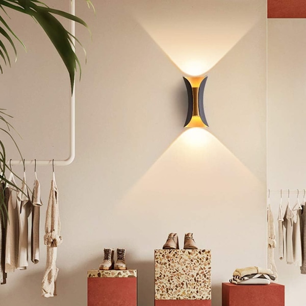 Kreativ moderne vegglampe LED vegglampe vanntett IP65 aluminium