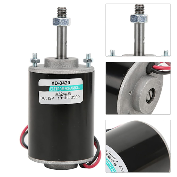 12V-motor, kraftfull 12V-motor (12V 3500 rpm), högt vridmoment DC-motor