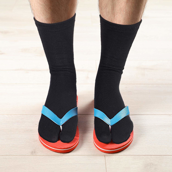 par av flip-flop unisex strumpor split toe strumpor tåstrumpor för män pojkar kvinnor