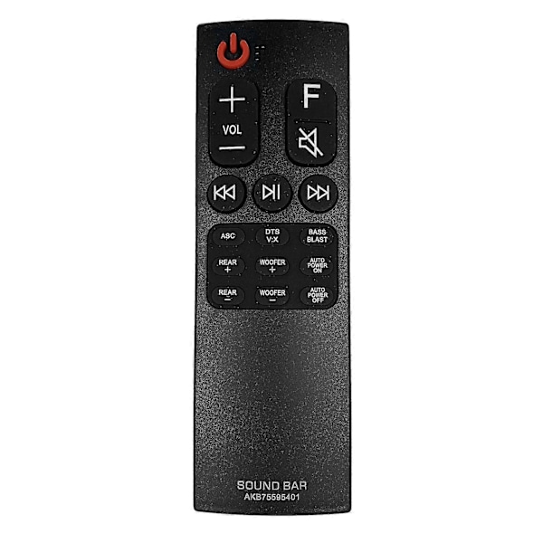 Akb75595401 Fjernkontroll for LG Soundbar Whispering Wall Spk5b-w Spk5bw Erstatningsfjernkontroll