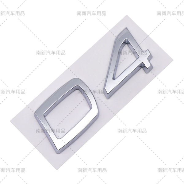 D2 D3 D4 D5 D6 D7 D8 merke egnet for Volvo modifisert bilvolum bak digital engelsk[DH] D4-Silver
