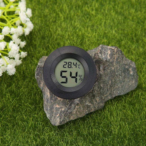 Mini Hygrometer Termometer Digital LCD Display Innendørs/Utendørs Hygrometer Hygrometer Luftfukter Drivhus Reptil Hygrometer Fahrenheit