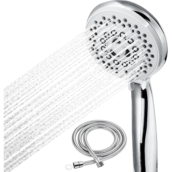 Duschhuvud + 2M duschslang, handdusch anti-kalk dusch H