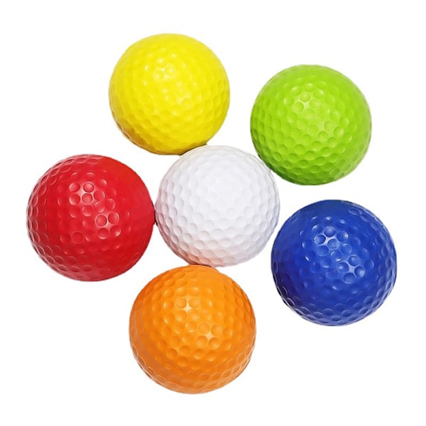 5 stk PU-skum myke golfballer for innendørs golftrening