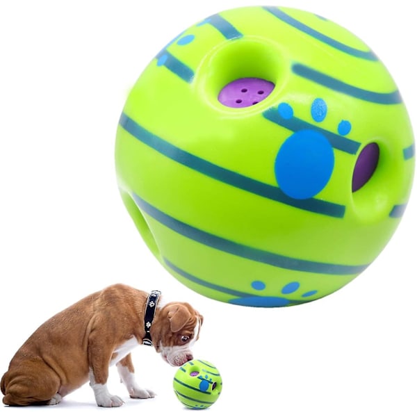 Giggle Ball Interaktiv Hundeleke, Wobble Wag Ball Valper Treningsspill Trygt Morsomt Lyd Babble Ball - Perfekt S 8.8cm