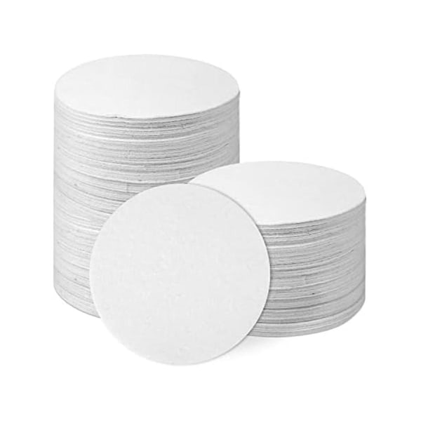 100 st Mikrovågsugn Papper Rund, 4,7 Tum Högtemperatur Keramisk Ugnspapper Hyllpapper För DIY Glas Smältning Hantverk
