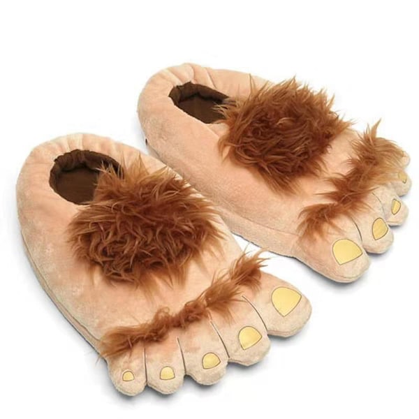 MH-Unisex Adult Slippers House Shoes Plush Bigfoot Slippers Warm