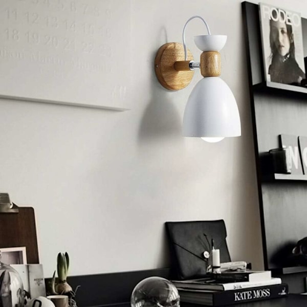 Nordisk horn grøn macaron væglampe smedejern væglampe ganglampe korridorlampe sengelampe uden lys s
