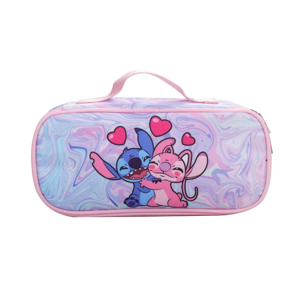 Jenter Stitch Penal Skoleelev Tegneserie Skrivesaker Boks Blyantveske Gave #2