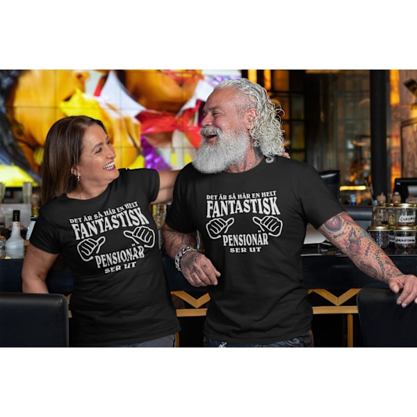 Pensionär T-shirt - svart - Så här ser en fantastisk pensionär ut Svart xxl Black