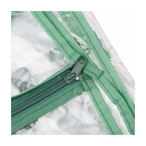 PVC Växthusöverdrag - Ersättningsöverdrag för mini-växthus för inomhus- eller utomhusbruk (järnfäste ingår ej) 69x49x155cm