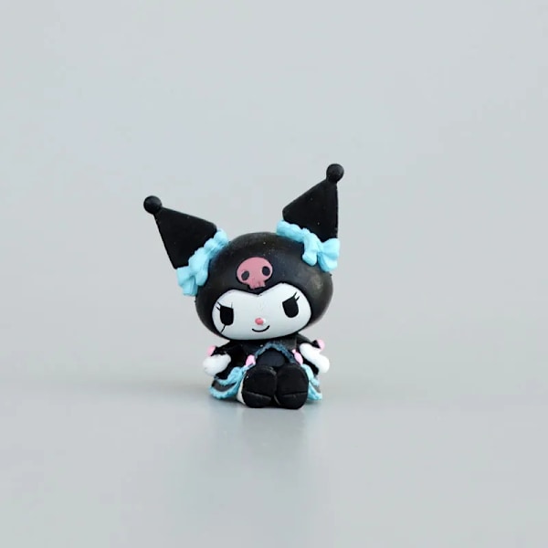 4 cm My Melodi Figur Anime Kawaii Melody Kuromi Kt Cat Action Collection En uppsättning av 5 PVC-material