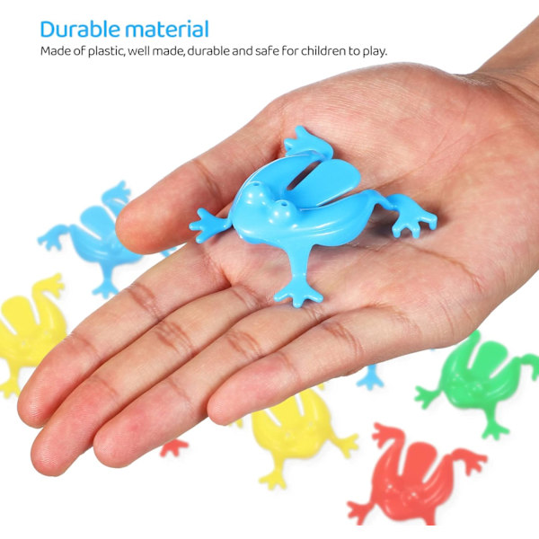 16 stk hoppende froskeleker Finger Pushing Jumping Frogs Bouncing Frog Toy for Kids Bursdagsfest Gaver