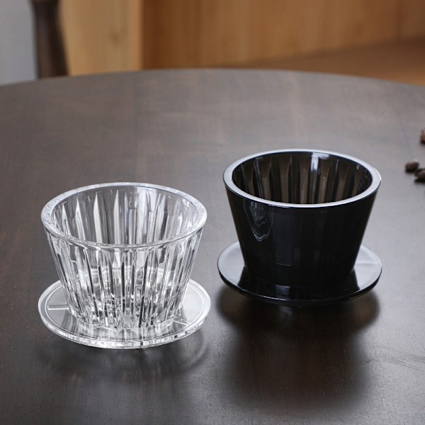 Wave Kaffedrypper Crystal Eye Hæld Over Kaffetragt Transparent