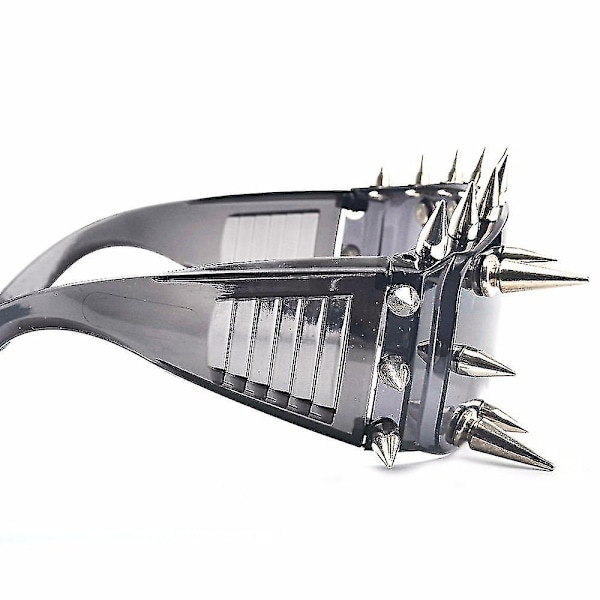 Rivet Beautifygae Nye Overdimensionerede Spejl Hadeae Meta Futuritiske Damebriller【mo】 black 25