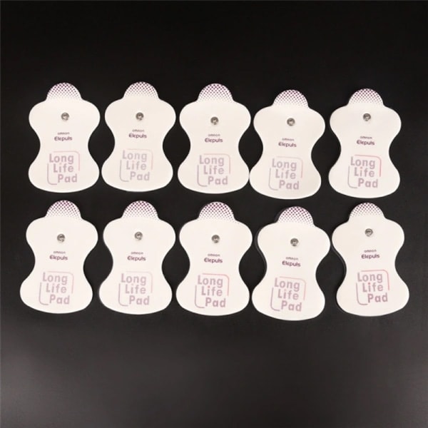 10 Elektrodeplasseringsputer for Omron Elepuls L Massasjeenheter Hvit Onesie