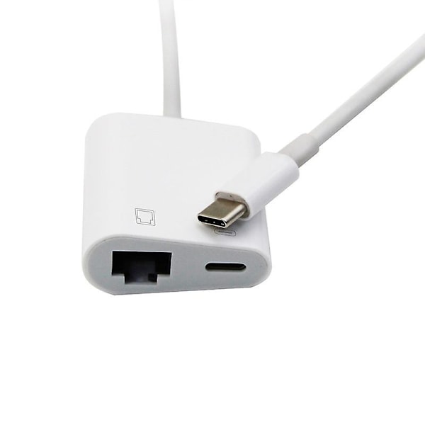 Type C OTG Ethernet -sovitin USB C - RJ45 Ethernet Lan -verkkokaapelisovitin 100 Mbps Type C -laitteille