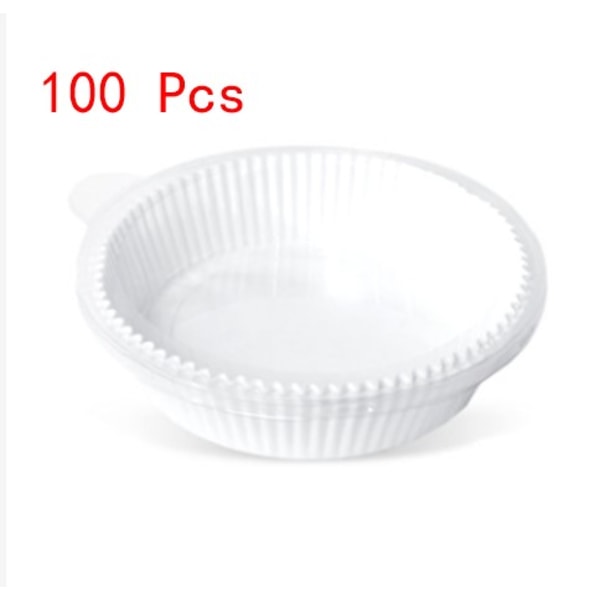 100 stk. Air Fryer Bagepapir Nonstick Engangsforet Ikke-perforeret Rund 100pc Brown
