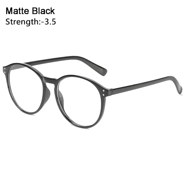 -1.0~-4.0 Myopi Briller Briller MATTE BLACK STYRKE 3.50 matt sort matte black Strength 3.50-Strength 3.50