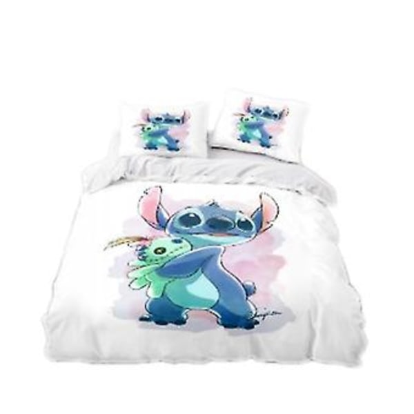 Nytt Stitch Digitaltryckt Sängklädesset Barnpresent Sängklädesset Påslakan och Örngott 3-delars/2-delars -ZHENV{jkw} (140CM 200CM Färg SDZ3)
