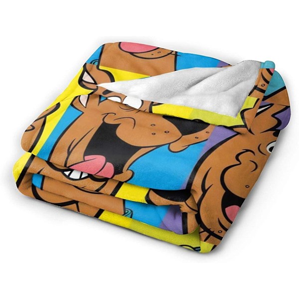 Flanellfilt Scooby-Doo Populär Anime Multifunktionell Super Mjuk Lyxig Filt Säng Sängfiltar Plysch Säng Anti-Rynk Säng Säng Säng för Soffa Säng 60x50in 150x125cm