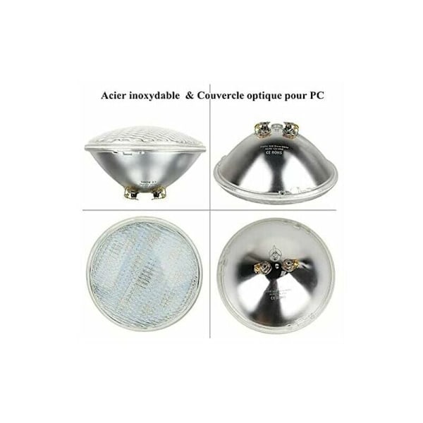 36W Vit LED Poollampa PAR56, Vattentät IP68 LED Undervattensbelysning, Akvarium Pool Dekoration Trädgård Universell Belysning