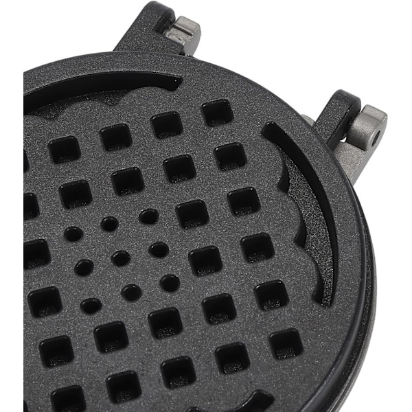 Vaffeljern Dobbeltsidet Vaffelbagepande Non-Stick Komfurtop Vaffeljern Bageudstyr med Aftageligt Håndtag til Vaffler Sandwich Toaster
