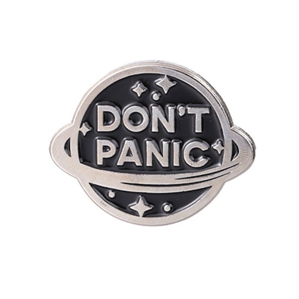 4 st Don't Panic Broscher Emblempinnar 01 01 1 1