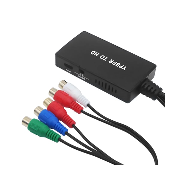 1080P Komponent til HDMI Kompatibel Konverter YPBPR RGB + R/L Lyd til HDMI Kompatibel Adapter 5RCA til HDMI Kompatibel 1pc