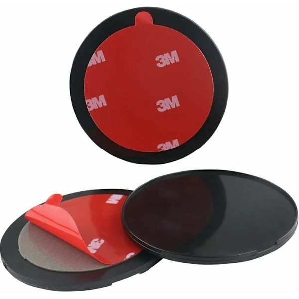 3 kpl itseliimautuva kojelautakiinnike (86 mm) Itseliimautuva kiinnityslevy 3M-liimalla GPS-telineille, autopuhelintelineille, satelliittinavigointilaitteille