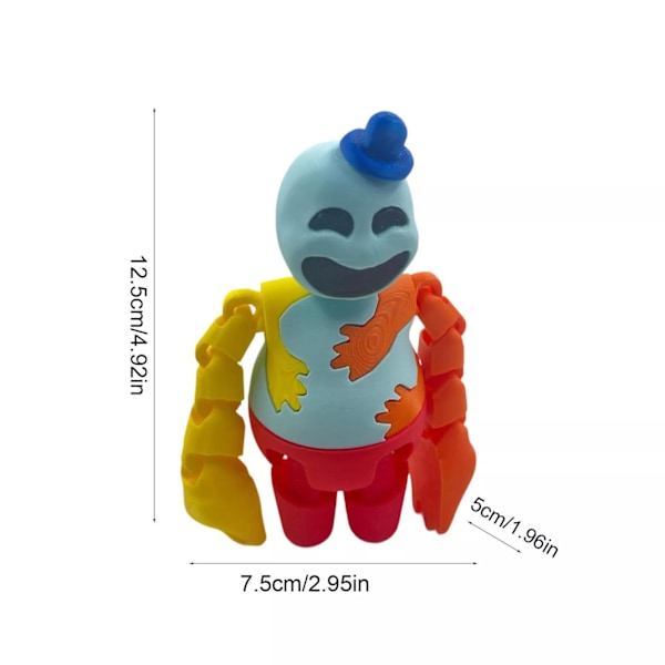 Nightmare Critters Doey The Doughman 3D-printade Actionfigurer Leksaker