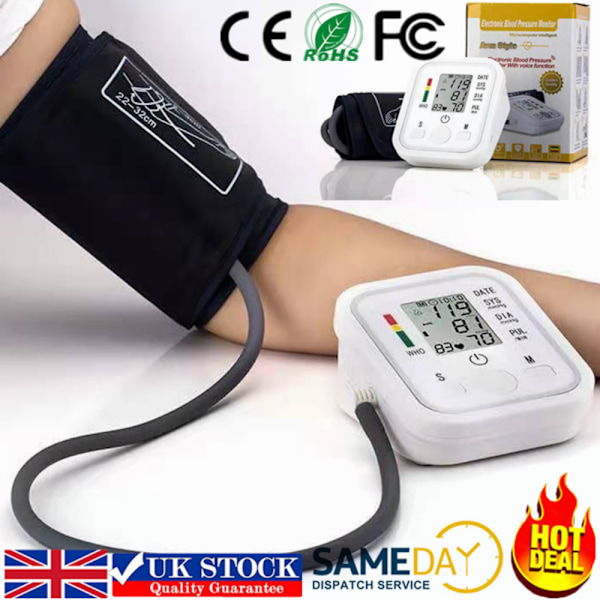 2023 Digitalt Automatisk Blodtryksmåler Overarm BP【DH】