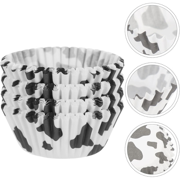 200 stk. Ko Dyr Papir Cupcake Forme Cupcake Æsker Ko Dyr Cupcake Papir Bageforme til Bryllup Gård Fødselsdagstema