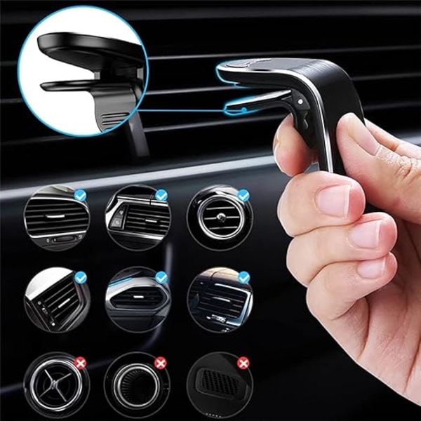 Mobiltelefonholder til bil Luftventilmontering Holder for Peugeot 308 206 208 207 3008 307 2008 508 407 Håndholdt Stativ Lås