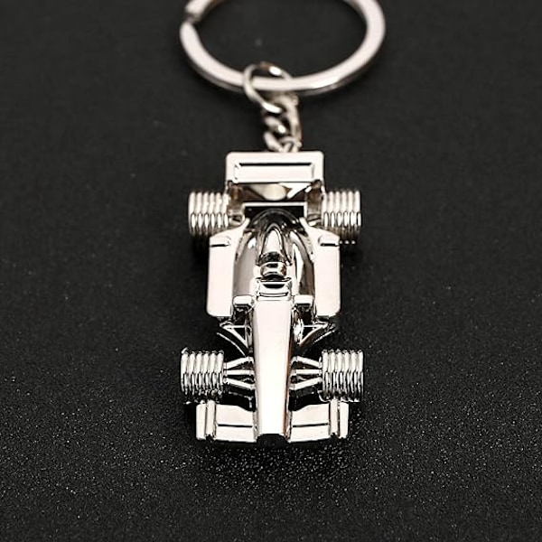 2 stk. F1 Racing Bil Nøkkelringer Metall Formel 1 Racing Bil Nøkkelring Bil Nøkkelkjede Håndveske Char{DH}