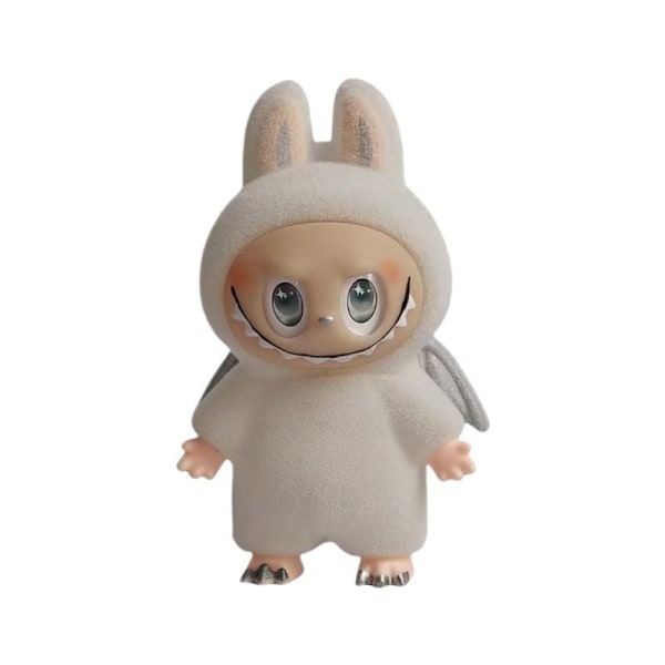 Nya Laboo 3:e generationen Varm Kanin Flockning Söt Djur Docka Ornament Serie Leksaker Grå Ögon（）