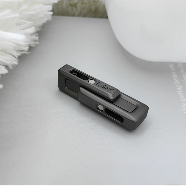 Double Push Fidget -kolikko EDC aikuisille, dekompressiolelu, ahdistuksen ja stressin lievitykseen, Fidget Slider Spinner